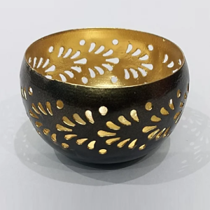 Metal Round Shape T-Light Candle Holder