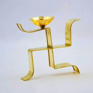 Brass Swastik Diya