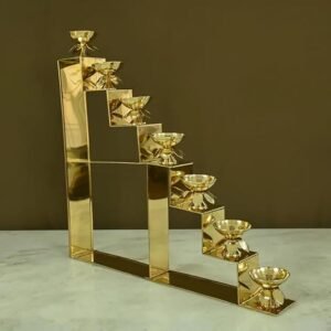Brass 7 step diya | pack of 2