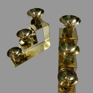 Brass 3 step diya | pack of 2