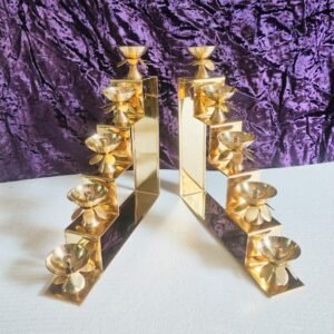 Brass 5 step diya